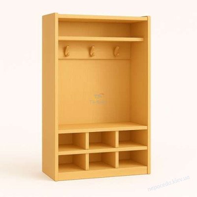 Модуль Мій одяг з відкритими полицями і гачками