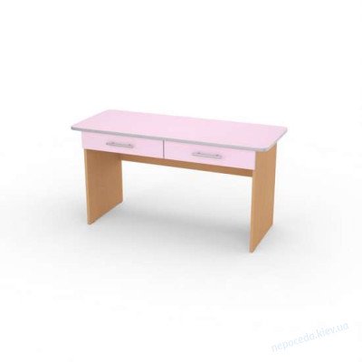 Стіл дитячий Мишеня 2 зр.гр. з шухлядою 1100x450x520 кольорове ДСП для дитячого садочка