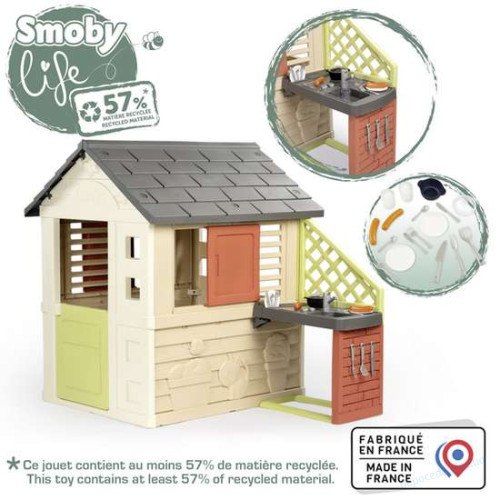 Ігровий дитячий будиночок Smoby Сонячний з літньою кухнею, фото 2