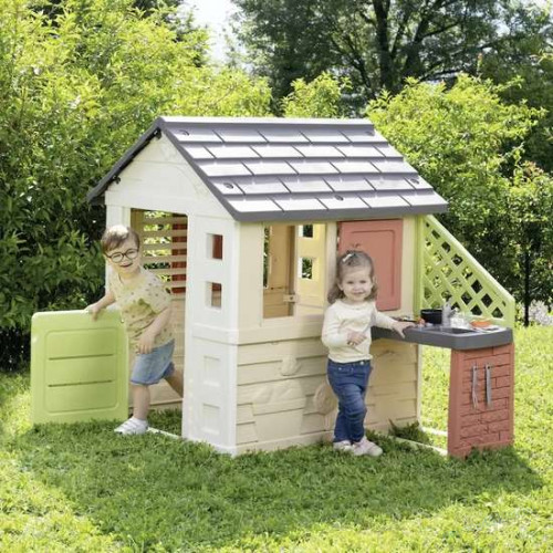 Ігровий дитячий будиночок Smoby Сонячний з літньою кухнею, фото 8