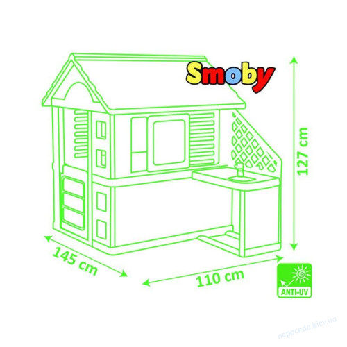 Детский игровой домик Smoby с летней кухней, фото 1