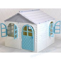 Домик игровой детский серый с бирюзовым 02550/5