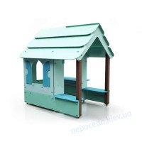 Детский игровой домик P-48 со скамейками и столиками
