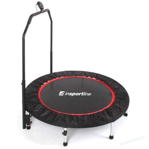 Батут для фитнеса inSPORTline PROFI Digital с перилами 100 см черный