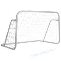 Дитячі ворота футбольні із сіткою білі