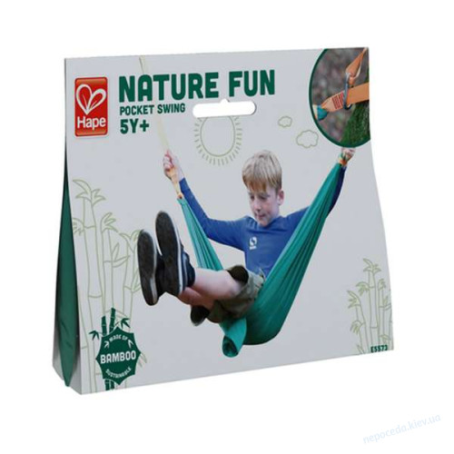 Детский гамак Hape Nature Fun 130 см зеленый, фото 6