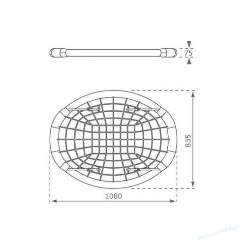 Детские качели Гнездо OVAL NEW 108x83 см, фото 1