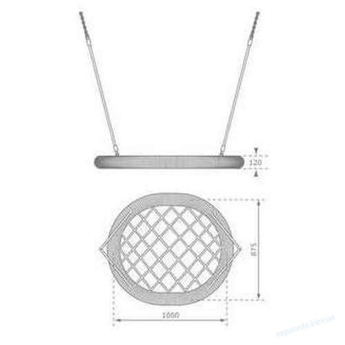 Качели Гнездо Oval Pro 100*87 см (4 цвета), фото 1