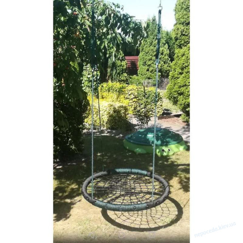 Гойдалка Гніздо Round KBT 100 см зелений, фото 9