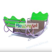 Детские качели уличные качалка лодочка Дуэт