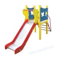 Поляна (0,8) металлическая горка для детских площадок