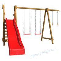 Гірка дитяча велика з гойдалками "Забава-1"