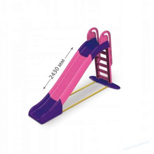 Детская горка Gardentoys 243см розово-фиолетовая, фото 1