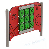 Игровая панель Крестики-нолики из HDPE пластика на площадку