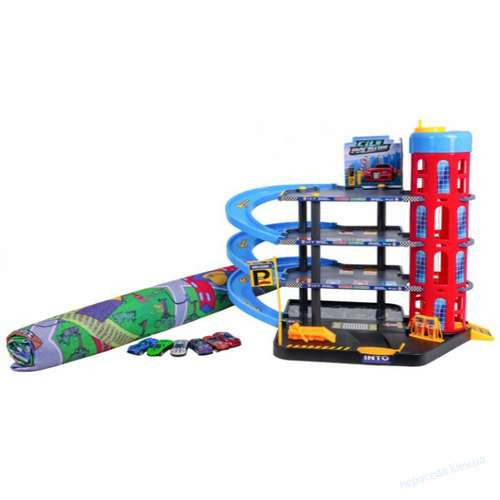 Детский игрушечный паркинг + коврик, фото 7