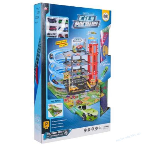 Детский игрушечный паркинг + коврик, фото 9