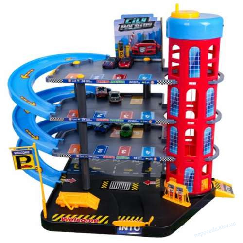 Детский игрушечный паркинг + коврик, фото 6