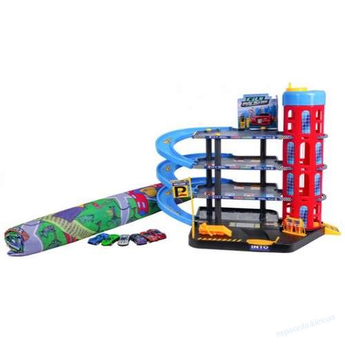 Детский игрушечный паркинг + коврик, фото 7