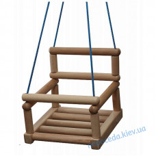Качели подвесные деревянные для спортивного комплекса