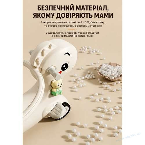 Детская лошадка-качалка с музыкальной колонкой 3в1 Rony кофейный, фото 3