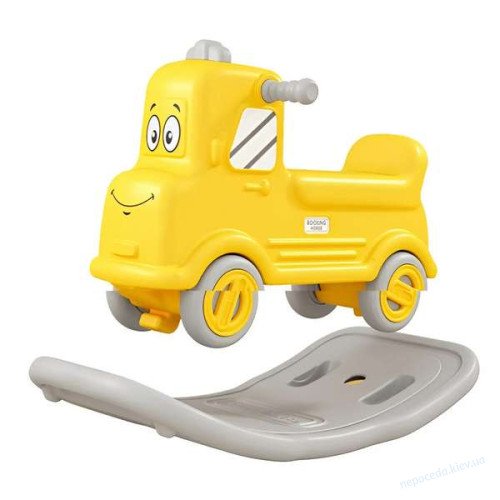 Игровая машинка-качалка 2в1 Trucky серая Пикапчик детский, фото 3