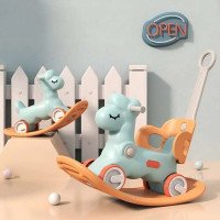 Коник-гойдалка 3в1 Sheepy оранжево-бірюзова дитяча