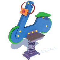 Качеля-качалка на пружинке детская Скутер