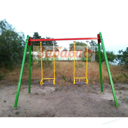 Детские качели «Двойные» уличные, фото 1
