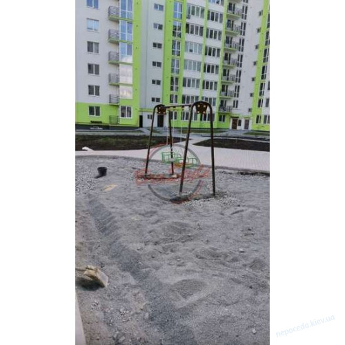 Детские качели уличные двойные большие на цепях, фото 3