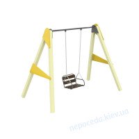 Качели детские уличные металлические одноместные Geom Single сидушка W1 большие
