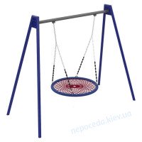 Детская качель Аист (качели сетка круглые) на каркасе