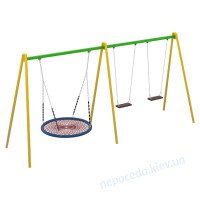 Качели Triple Fun Metal с сидушкой Гнездо