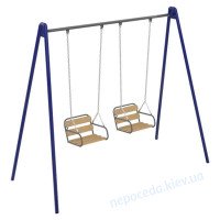 Двойные качели для детей Твист с сидениями на цепях