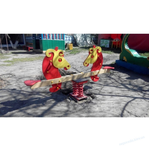Качалка балансир на пружине "Лошадки", фото 1