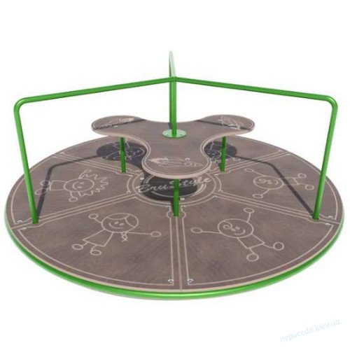 Детские качели карусель Карлсон уличная из пластика hdpe