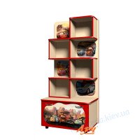 Стеллаж "Молния Маквин" для книг и игрушек