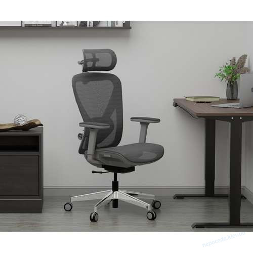 Геймерское кресло Mealux Q1 Air Grey, фото 13