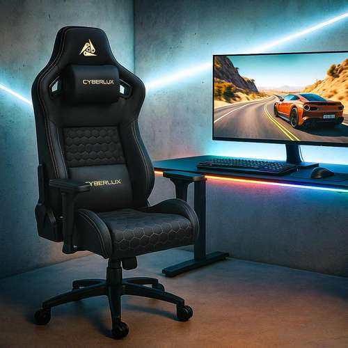 Геймерское кресло Cyberlux Apollo Black, фото 7