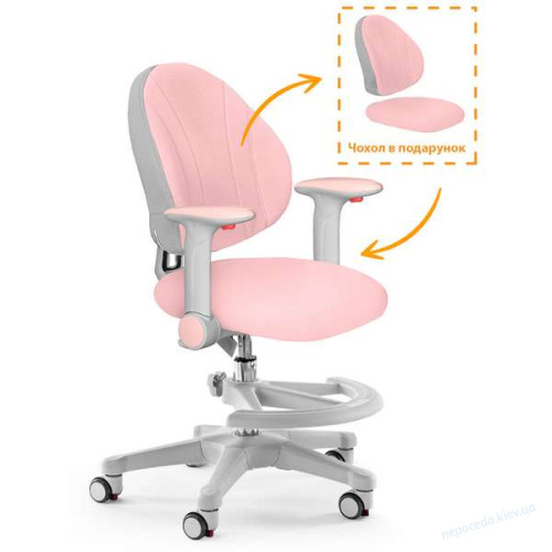 Детское кресло с подножкой Evo-kids Mio цвет серый, фото 4