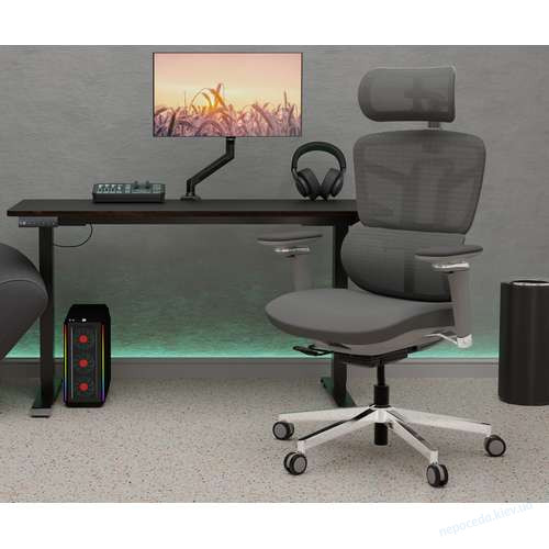 Крісло Mealux S4 Air Fabric Grey, фото 10