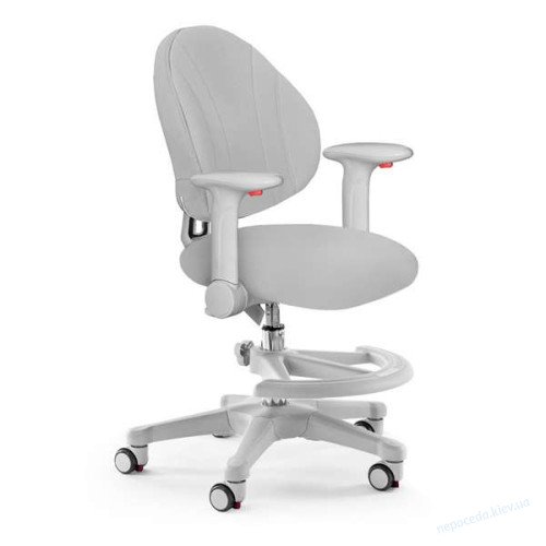 Дитяче крісло з підніжкою Evo-kids Mio G колір сірий, фото 2