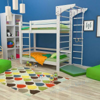 Двоярусне дитяче спортивне ліжко (babyson 10) 80x190см