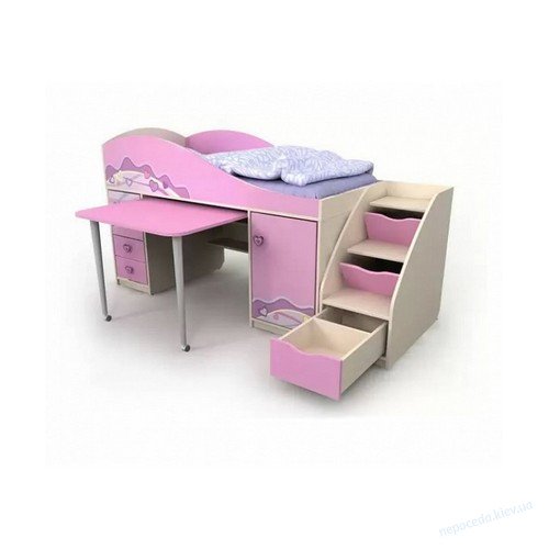 Кровать-чердак Pink Pn-40-1 для девочки