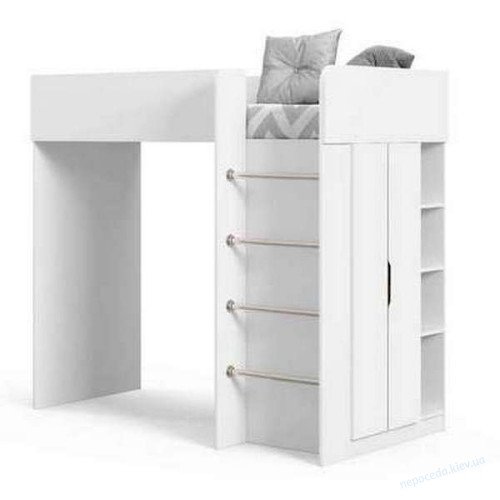 Дитяче ліжко Горище Bed Room 3 корпус Білий з шафою та драбиною, фото 5