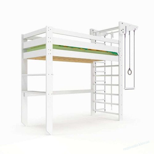 Кроватка чердак спортивная (babyson 12) 80x190см детская, фото 3