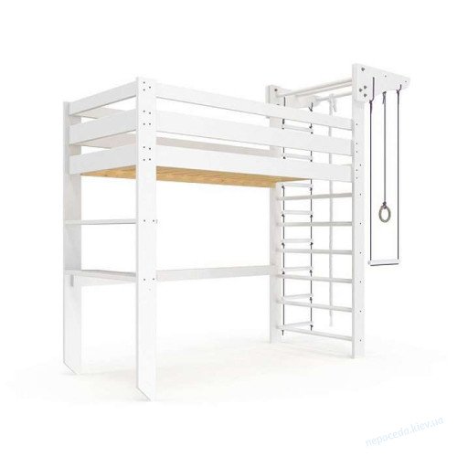 Кроватка чердак спортивная (babyson 12) 80x190см детская, фото 4