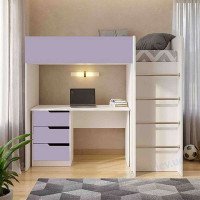 Дитяче ліжко-кімната Bed-room 3 зі столом дівчинці (лілового кольору)