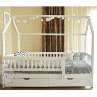 Кровать домик детский "Викки New" с ящиками 210 х 100 х 180см