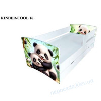 Ліжко Панди Kinder-Cool з бортиком і висувною скринькою