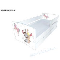 Детская кровать Kinder-Cool Зайки с ящиком длина - 174 см
